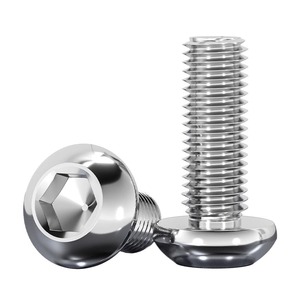 Tianzhuo Hardware 304 Stainless Steel Pan Head <b>Screw</b> M2 <b>M3</b> M4 M5 M12 Internal Hexagon DIN931 Grade A Bright Finish - Product Image 1