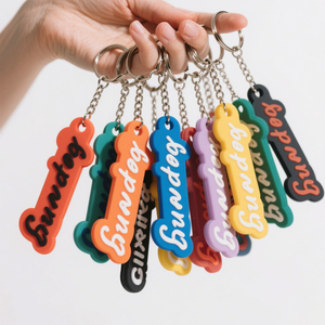 Hot Sale Custom Soft PVC Keychain with Metal <b>Ring</b> for Promotional Corporate Gifts - Product Image 2