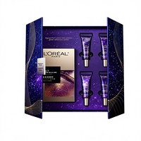 Caixa de Embalagem Cosmética de Luxo, Caixa de Presente Premium com Dupla Abertura, Conjunto de Cuidados com a Pele para o Dia dos Namorados com Estampa
