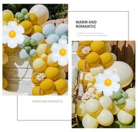 Offre Spéciale rose bleu macaron latex guirlande ballon arc ensemble fête décor ballon marguerite feuille ballon mariage fête d'anniversaire fournitures