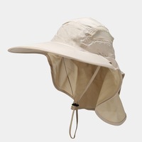 Sombrero para Bebés para Deportes al Aire Libre y Recolección de Té, Primavera Verano, Unisex, Gran Circunferencia de Cabeza, Malla de Doble Capa, 100% Algodón, con Protección de Cuello