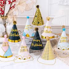 Chapeaux de fête en papier conique métallisé personnalisés, colorés, pour enfants, pour anniversaires, poisson d'avril, Nouvel An - Product Image 2