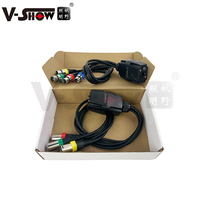 Adaptateur V-Show VHSOW RJ04D DMX-RJ45 répartiteur de câble RJ45/4 X XLR 3 broches mâle et femelle