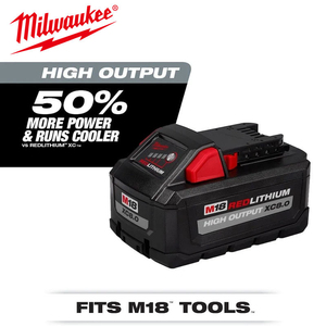 Batería de Iones de Litio <span class=keywords><strong>Milwaukee</strong></span> <span class=keywords><strong>M18</strong></span> FORGE XC8.0 REDLITHIUM de Fábrica, Batería para Herramientas Eléctricas Inalámbricas con Protección Contra Sobrecalentamiento y Salida Estable - Product Image 6