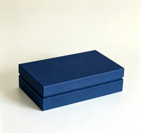 Boîte cadeau rigide vert foncé avec insert en mousse personnalisé, boîte d'emballage cadeau pour cravate et pochette de costume pour homme, mariage, cadeau d'affaires