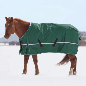 Manta de Lujo Rosa para Caballo, con Cuello Alto, Forro Polar, Nailon Impermeable, Ligera, para Doma, Uso en Invierno, Exterior, Talla Grande - Product Image 2