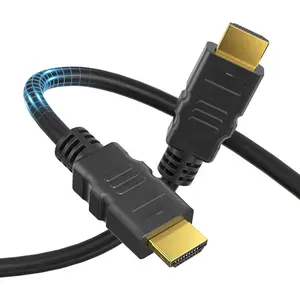 Câble HDMI/HDMI, 5.5mm de diamètre, Version 2.0, 4K 2.0 60Hz, 3D 1080P, 18Gbps, 1M 1.5M, 1.8M, 2M, 3M, 5M, 10M, 15M, 20M, 30M HDMI Câble Noir