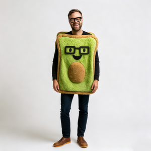 Costume en peluche Toast à l'<span class=keywords><strong>avocat</strong></span> pour adulte, tenue amusante en forme de nourriture, <span class=keywords><strong>déguisement</strong></span> pour Halloween, carnaval, fête, spectacle, cosplay - Product Image 6