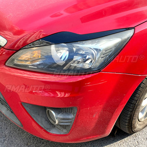 Pegatinas para Cejas de Faros Delanteros de Coche, Aspecto Negro Brillante/Carbono, para Ford Focus MK2.5 2008-2011 - Product Image 4