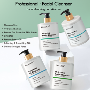 Detergente idratante schiumogeno SA levigante per pelli secche grasse lozione idratante cura della pelle - Product Image 2