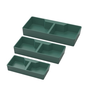 Nuevo cuenco <span class=keywords><strong>de</strong></span> agua y comida <span class=keywords><strong>de</strong></span> plástico Rectangular verde, alimentador <span class=keywords><strong>de</strong></span> reptiles <span class=keywords><strong>de</strong></span> doble plato - Product Image 1