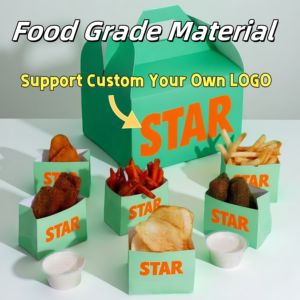 Offre Spéciale imprimé Burger papier emballage à emporter frites poulet frit coréen <span class=keywords><strong>oeuf</strong></span> Burger boîte à sandwich échantillon gratuit - Product Image 3