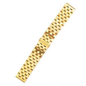 Cinque perline 18 20 22 24 mm bracciale orologio da polso in acciaio inossidabile massiccio brillante o spazzolato con sgancio rapido - Product Image 6