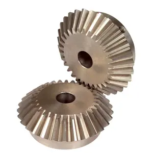 HKAA CNC Machining Gears SAE 9310 steel straight spiral bevel gear pinion Carburizing heat treatment bevel gear sets