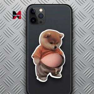 Autocollant de téléphone 3D en forme de ventre, jouet à presser, ventre souple, Shiba Inu, <span class=keywords><strong>Corgi</strong></span>, aimant de réfrigérateur, autocollant anti-collision pour porte de voiture - Product Image 3