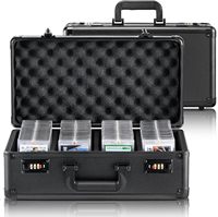 Étui pour cartes gradées - Boîtier durable pour cartes PSA avec serrure à combinaison/TSA/verrou - Boîte de rangement pour cartes gradées à 4 rangées