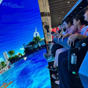 แพลตฟอร์มเครื่องจำลองการบิน 9D XD VR 8 ที่นั่ง ปี 2025 โรงภาพยนตร์เคลื่อนไหวแบบใหม่พร้อมโดมโปรเจคเตอร์ อุปกรณ์สวนสนุก - Product Image 1