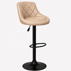 Chaise minimaliste moderne de luxe légère de style nordique haut de gamme avec dossier, tabouret de bar, tabouret de bar pour îlot, style luxe léger - Product Image 6