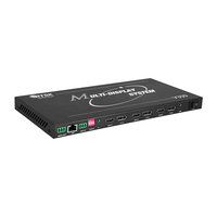 Bitvisus 8K Expander multi-écrans en métal, 9 écrans, n'importe quelle disposition, mode de raccord multi-écrans, contrôleur 9x1, mur vidéo 3 pour 3 DP, alimentation 12V