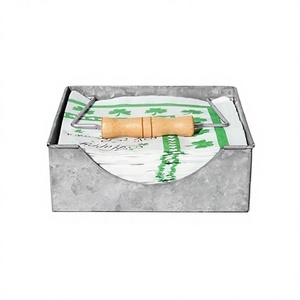 Square Shape Customized Size Tissue <b>Holder</b> <b>Napkin</b> <b>Holder</b> Galvanized Grey Color <b>Napkin</b> Tissue <b>Holder</b> From India - Product Image 1