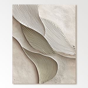 Pintura al Óleo Abstracta Texturizada Enmarcada, Arte Mural Pintado a Mano para Vestíbulo de Hotel de Alta Gama, Decoración Moderna para el Hogar - Product Image 2