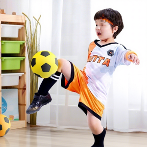 Ballon de football silencieux en mousse souple pour entraînement sportif en intérieur, pour enfants et jeunes, vente en gros B2B, taille 5, 21 cm - Product Image 1