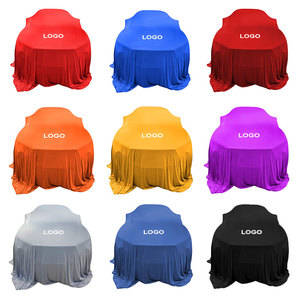 Precio de fábrica, tamaño personalizado, tela lisa transpirable, cubierta elástica de seda <span class=keywords><strong>para</strong></span> exposición de coches, cubierta <span class=keywords><strong>para</strong></span> coche - Product Image 6