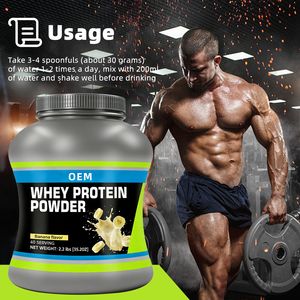 カスタムロゴ入り筋肉増強プロテインサプリメント 高含有量 免疫力向上 体重増加 大人用ホエイプロテインパウダー - Product Image 4