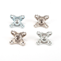 Supports d'angle métalliques à 45 degrés pour armoire en bois, connecteurs d'angle 3 voies en aluminium ou alliage de zinc