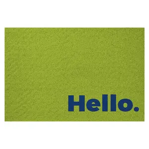 Hello Large Manufacturer In China Door Carpet Sublimation Simple Custom Pvc Coil Doormat For Home Entrance