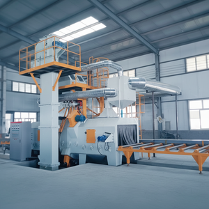 CE Q69 Automatic Roller Conveyor Peening <b>Machine</b> Pass Type <b>Sandblasting</b> Steel Plate/H Beam Blasting <b>Machine</b> Engine - Product Image 1