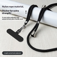 Longe de téléphone portable sangle de téléphone portable chaîne de charme bandoulière réglable cou de térylène compatible avec les sangles complètes de Smartphone