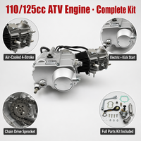 Quad tout-terrain Small Bull 110cc 125cc avec moteur horizontal, démarrage électrique/à manivelle, automatique, refroidissement par air, personnalisable OEM