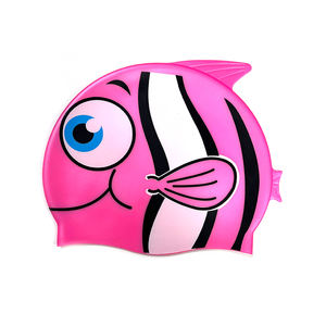 หมวกว่ายน้ำซิลิโคนสำหรับเด็ก ลายปลา สวมใส่สบาย ราคาโรงงาน ลดราคาพิเศษ ปรับแต่งได้ - Product Image 4