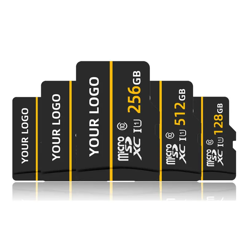 LOGO OEM Carte mémoire 8GB 16GB 32GB 64GB 128GB 256GB 512GB 1TB 2TB Classe 10 SD TF Carte pour téléphone portable Caméra GPS