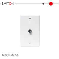 Conector Coaxial Tipo F, Placa de Pared de Una Sola Unidad