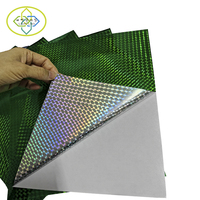 Feuille d'autocollants adhésifs PET A3A4, autocollants laser arc-en-ciel imperméables pour cadeaux et artisanat