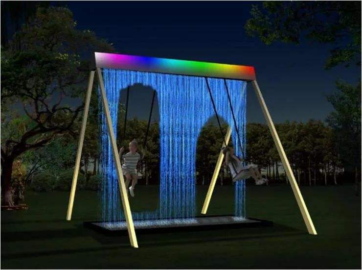 Balançoire à rideau d'eau