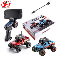 Voiture RC miniature Wltoys 6407 1:64 FPV entièrement proportionnée avec écran d'affichage de la caméra, 2.4G, voiture de course à dérive haute vitesse, jouets pour adultes, cadeaux