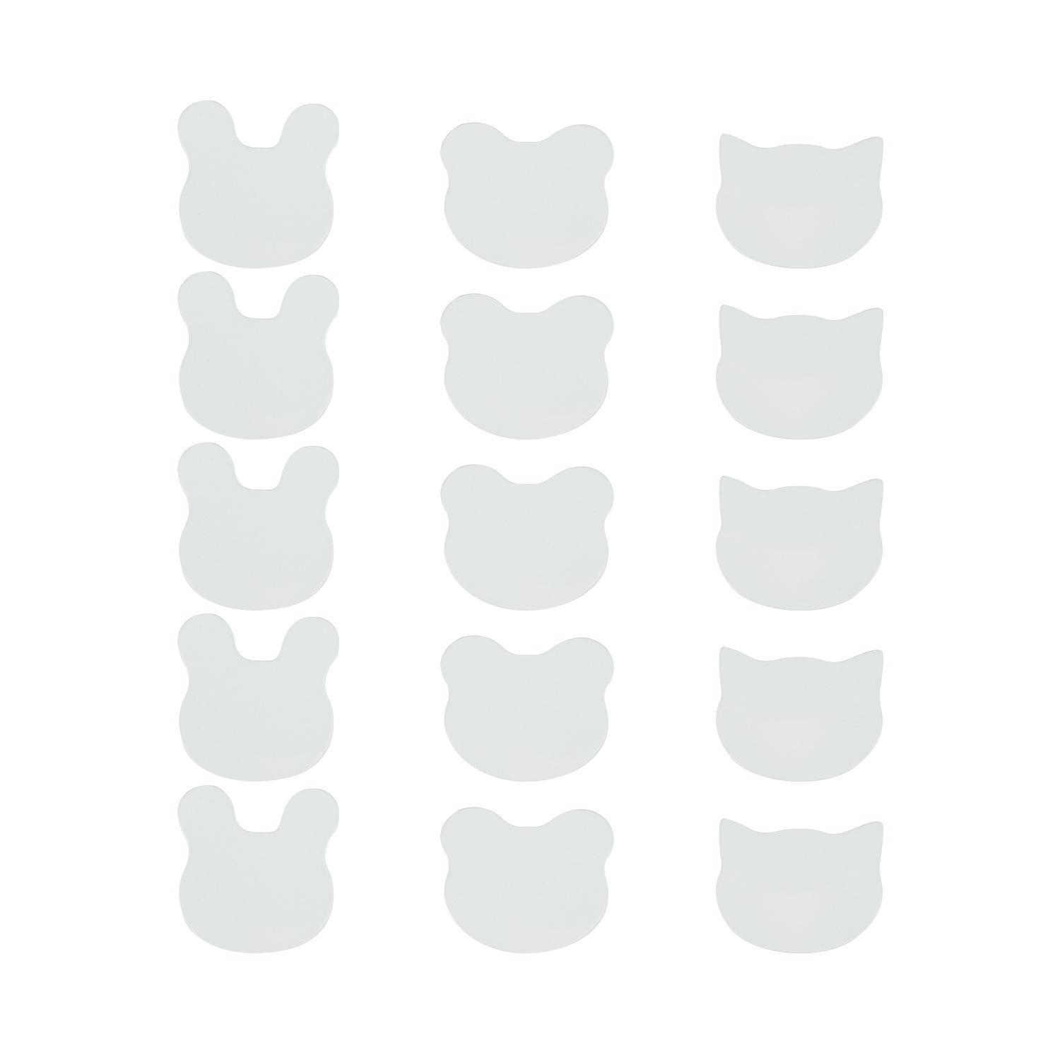 Rebanadas finas de gato conejito oso blanco