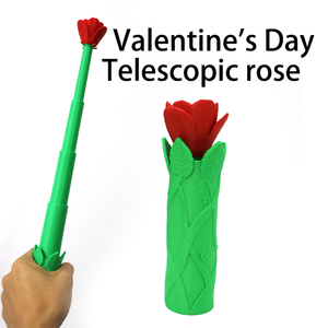 Épée rétractable en forme de rose imprimée en 3D, artisanat transfrontalier, ornements de bureau, cadeaux, jouets tendance et figurines créatives - Product Image 1