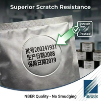 Roll Foil Hot Stamping Generik PET Hitam NC3 SCF900 25mm/30mm *100M untuk Kemasan Printer Tanggal HP241B HP241