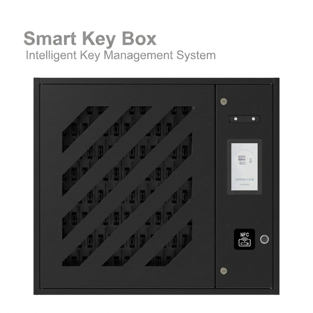 60 Keys Smart Safe Box Intelligent Key Management System Cold Rolled Steel Wall-Mounted Rfid Reader Security Protection