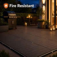 Planches de terrasse en WPC anti-mites, imperméables, ignifuges, multicolores et résistantes aux rayures pour jardin, terrasse, extérieur