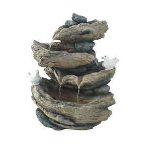 Fontaine à eau en résine à énergie solaire, fonctionnement silencieux, design étanche, installation autonome pour usage intérieur/extérieur - Product Image 6