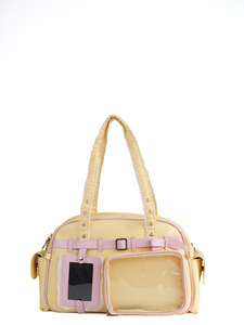 Túi tote trong suốt hình đồng hồ báo thức mèo nhỏ tùy chỉnh, nhãn hiệu riêng, bền, có bảng trưng bày ghim dành cho người sưu tầm - Product Image 6