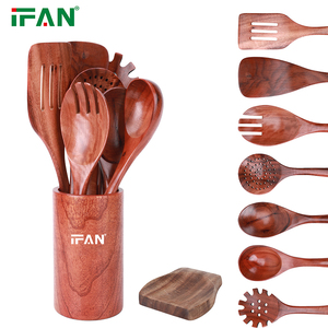 IFAN gỗ sáng tạo Tiện Ích Nhà Bếp thiết lập đa sử dụng công cụ nấu ăn và phụ kiện bakeware <span class=keywords><strong>Set</strong></span> - Product Image 1