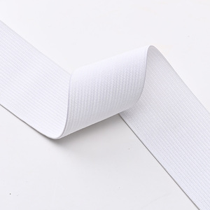 40cm 6.1 g/cm nguyên trắng đàn hồi ban nhạc rộng phẳng mềm dệt kim may đàn hồi vải - Product Image 5