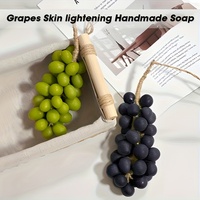 Savon artisanal biologique entièrement naturel, parfum personnalisé, en forme de raisin, savon de bain, savon pour les mains en forme de raisin