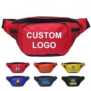 Factory Custom LOGO <b>Pouch</b> Waist Bag for <b>Men</b> Women Polyester Fanny Pack Crossbody Running Belt Bag Sport Chest Bum Waist Bag - Product Image 1